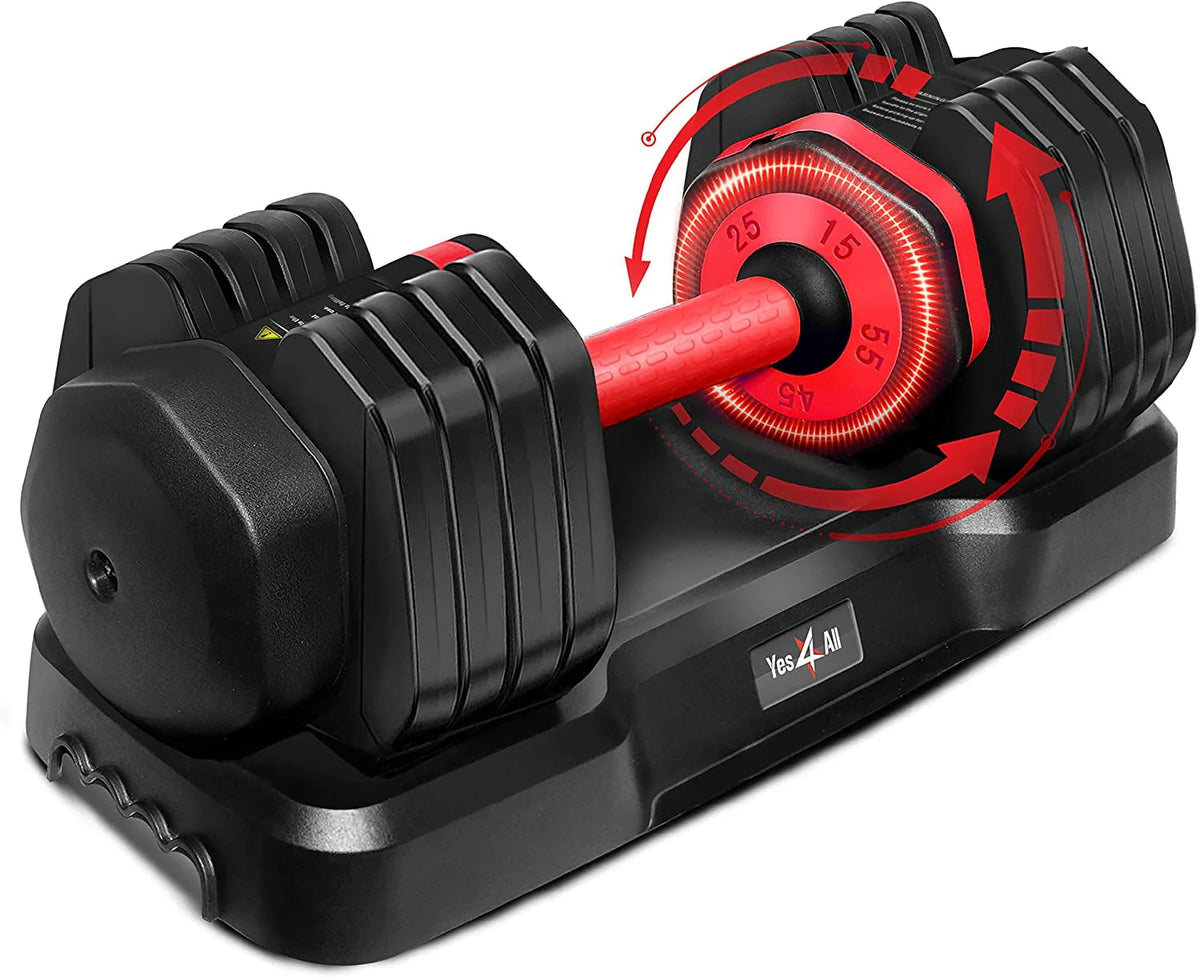 Adjustable Dumbbell 15-55 Black Single J739789