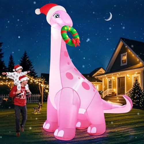 12FT Giant Christmas Inflatables Snowman with 3-Color LED Lights H34890