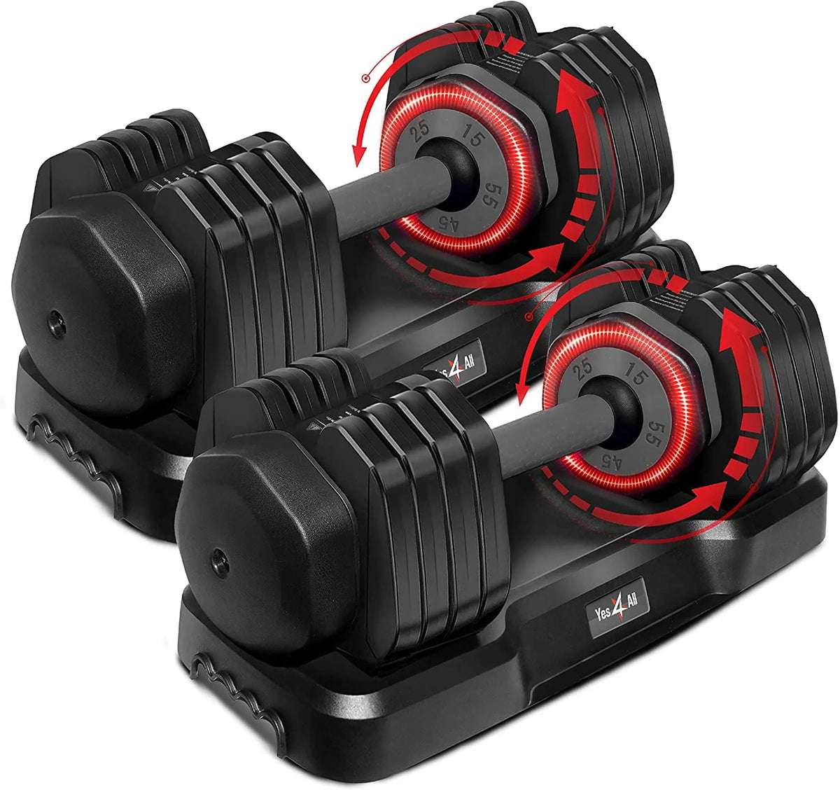 Adjustable Dumbbell 15-55 Black Single J739789