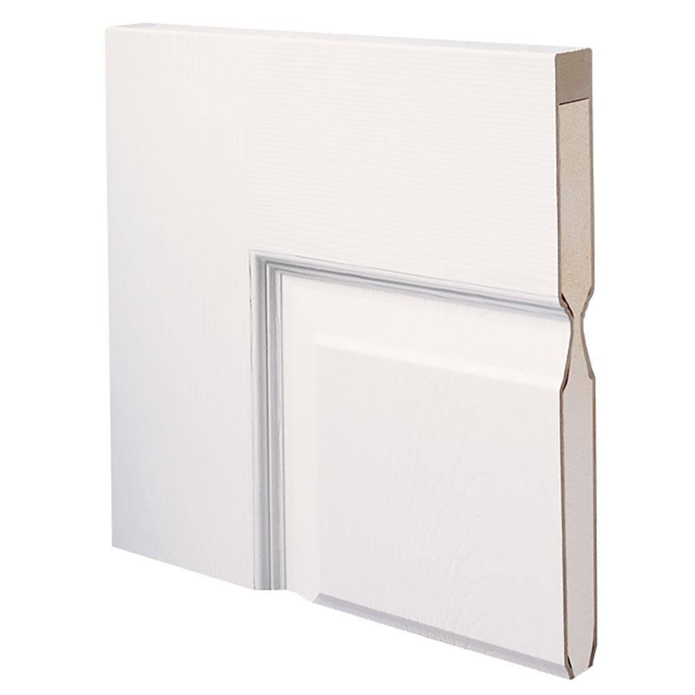 26 in. x 80 in. Smooth Caiman Right-Hand Solid Core Primed Molded Composite Single Prehung Interior Door U822228