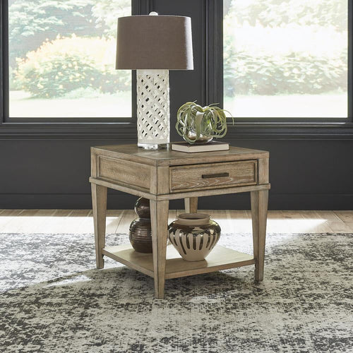 1 Drawer Wood End Table V165510