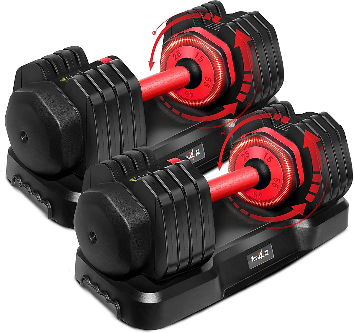 Adjustable Dumbbell 15-55 Black Single J739789